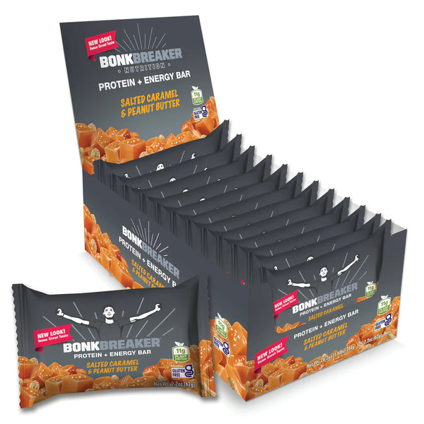 Bonk Breaker Salted Caramel and Peanut Butter Bars