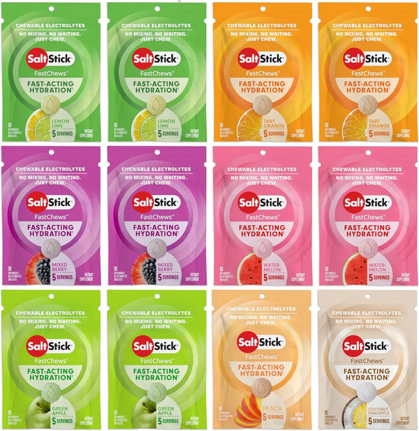 Saltstick Fastchews Mixed Box-12 x 10ct Packets (£3 per packet each)