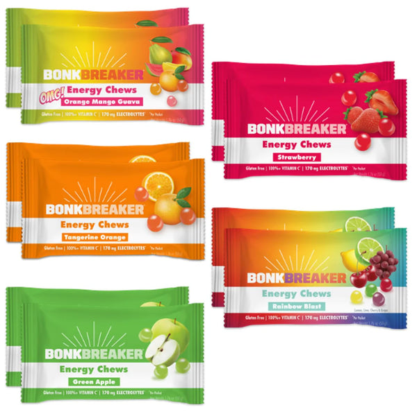 NEW Bonk Breaker Energy Chews, Assorted Flavor Variety Pack